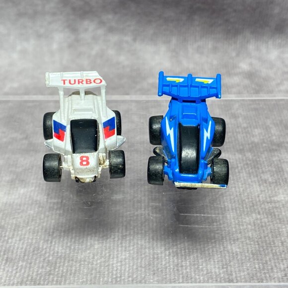 Vintage Micro Machines Mini Formula 1 Racing Cars Set Of 2 Plastic Damaged - Picture 1 of 6